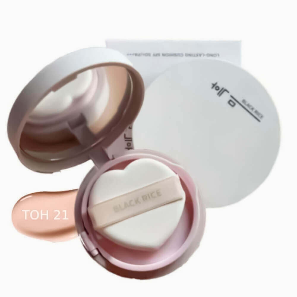 

Стойкий кушон со сменным блоком Black Rice Long Lasting Cushion SPF50+ PA+++ 25 тон