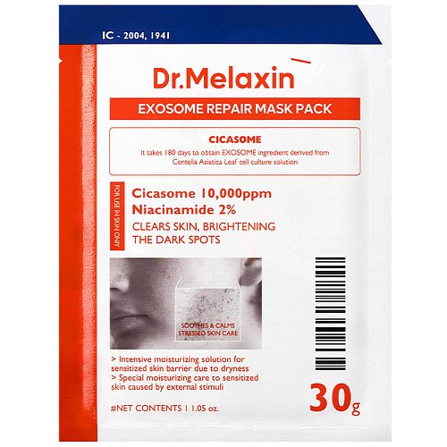 Восстанавливающая тканевая маска с экзосомами Dr.Melaxin Exosome Repair Facial Mask