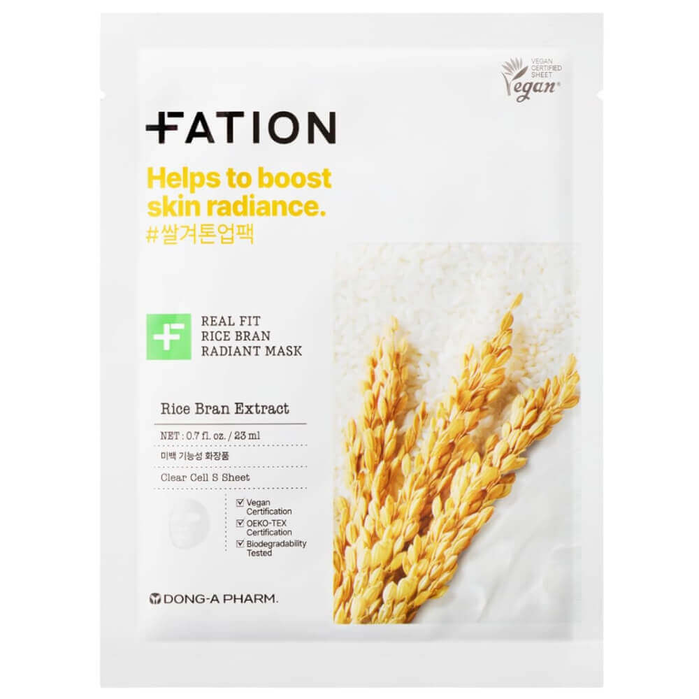 

Осветляющая тканевая маска FATION Real Fit Rice Brightening Mask