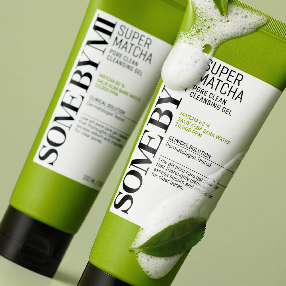 Гель для умывания с чаем матча Some By Mi Super Matcha Pore Clean Cleansing Gel 