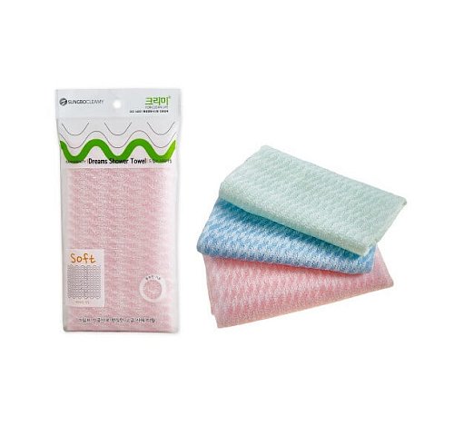 Мочалка для тела слабой жесткости Sung Bo Cleamy Clean & Beauty Fresh Shower Towel (Soft)