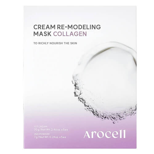 Альгинатная маска с коллагеном и ПДРН Arocell Cream Remodeling Mask Collagen