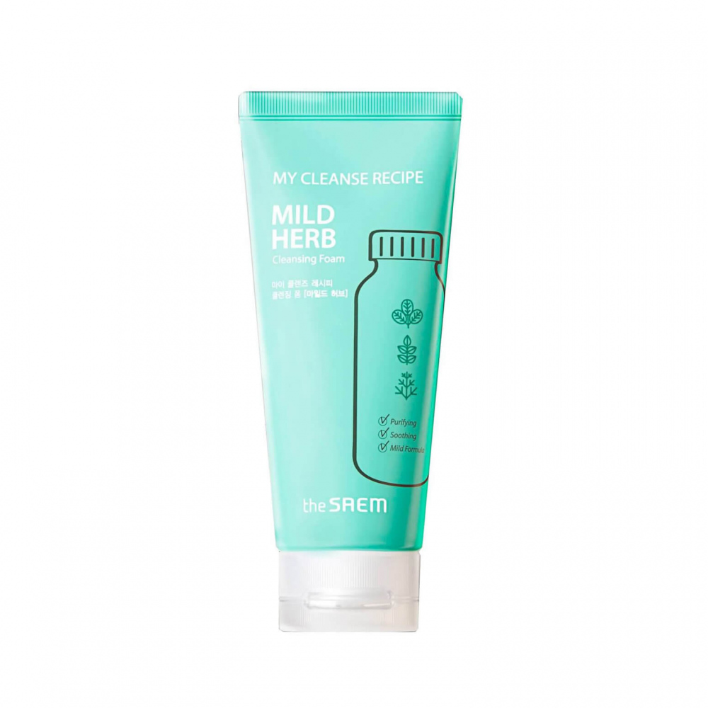 

Освежающая пенка для жирной кожи The Saem Mild Herb Cleansing Foam