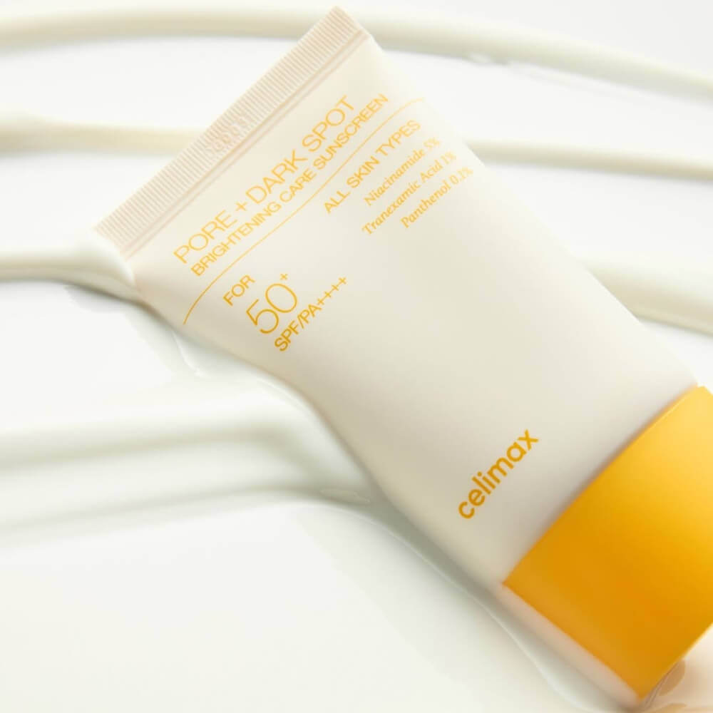 Осветляющий солнцезащитный крем Celimax Pore+Dark Spot Brightening Care Sunscreen SPF50+ PA++++