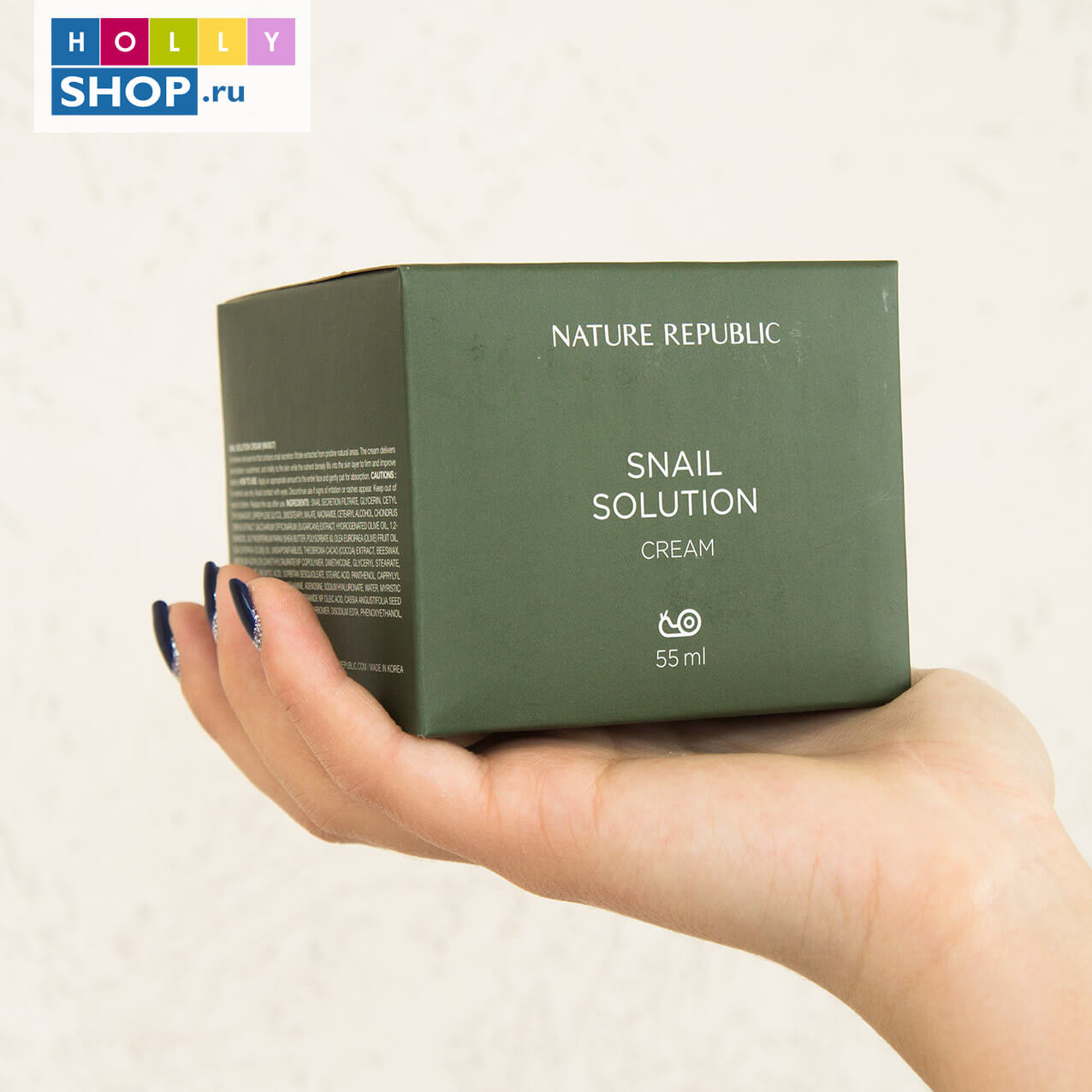 Антивозрастной крем для лица с муцином улитки Nature Republic Snail Solution Cream