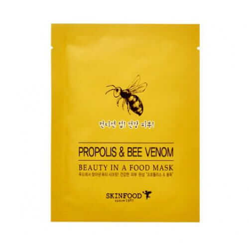 Тканевые маски для лица Skinfood Beauty In A Food Mask Sheet - С прополисом и пчелиным ядом (Propolis & Bee venom)