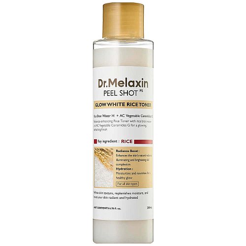 Рисовый пилинг-тоник для сияния кожи Dr.Melaxin Peel Shot Glow White Rice Toner