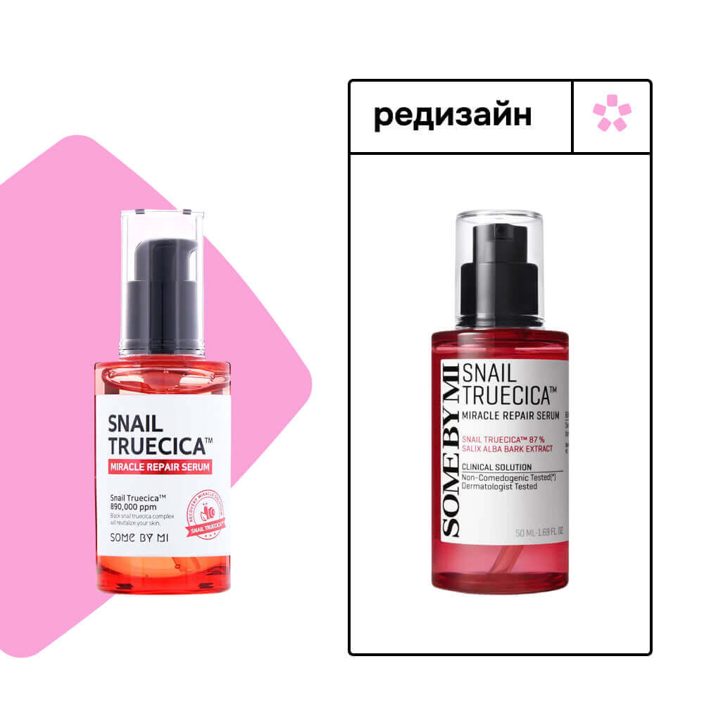 Восстанавливающая сыворотка с муцином чёрной улитки Some By Mi Snail Truecica Miracle Repair Serum