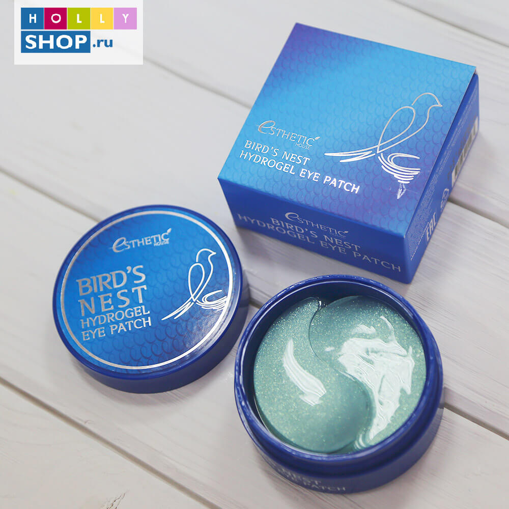 Гидрогелевые патчи с экстрактом ласточкиного гнезда Esthetic House Birds Nest Hydrogel Eye Patch