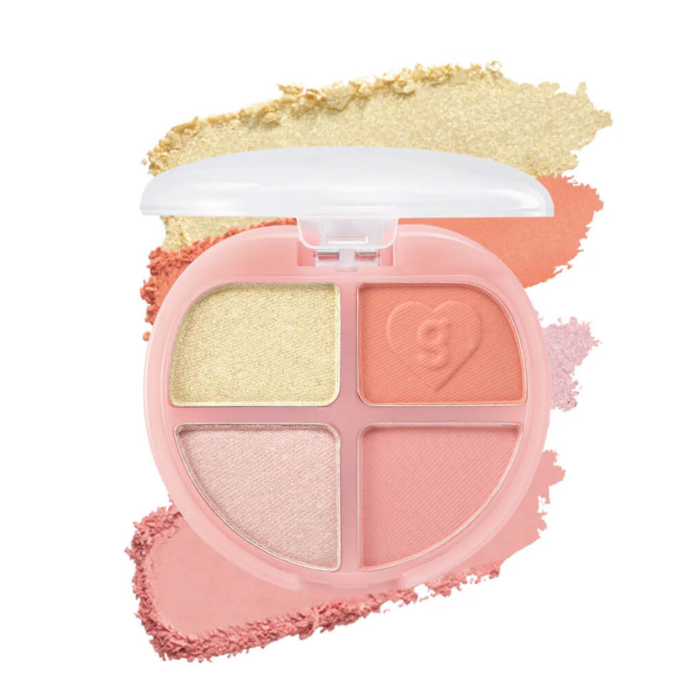 Компактная палетка теней для век colorgram Tintin Dory Eyeshadow Palette 03 Grapefruit Dory