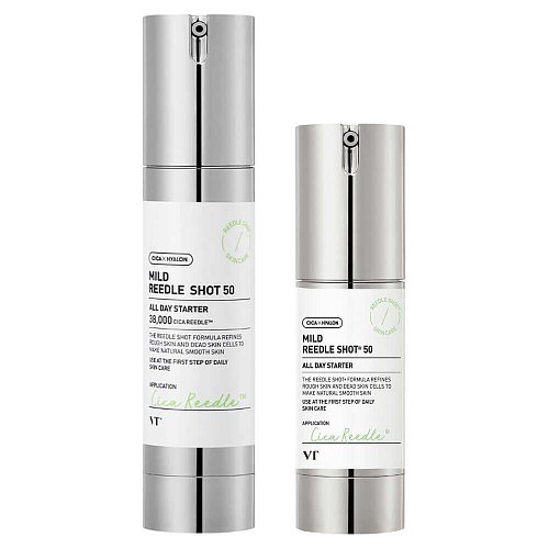 Бустер-сыворотка с микроиглами для ежедневного применения VT Cosmetics Mild Reedle Shot 50