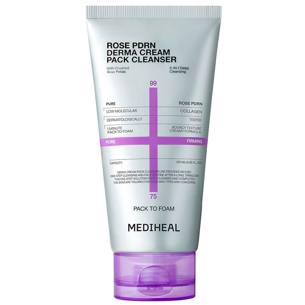 Очищающее средство с ПДРН Mediheal Rose PDRN Derma Cream Pack Cleanser