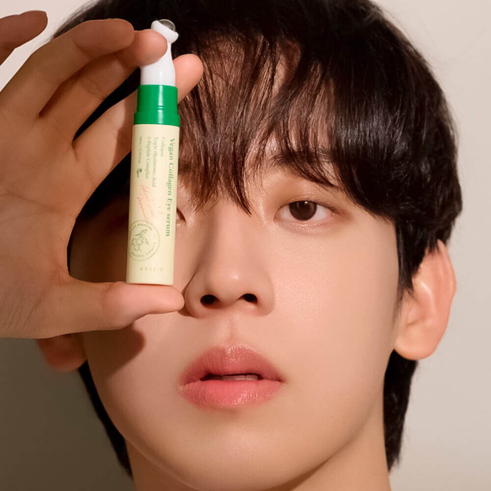 Пептидная сыворотка для век с массажным аппликатором AXIS-Y Vegan Collagen Eye Serum