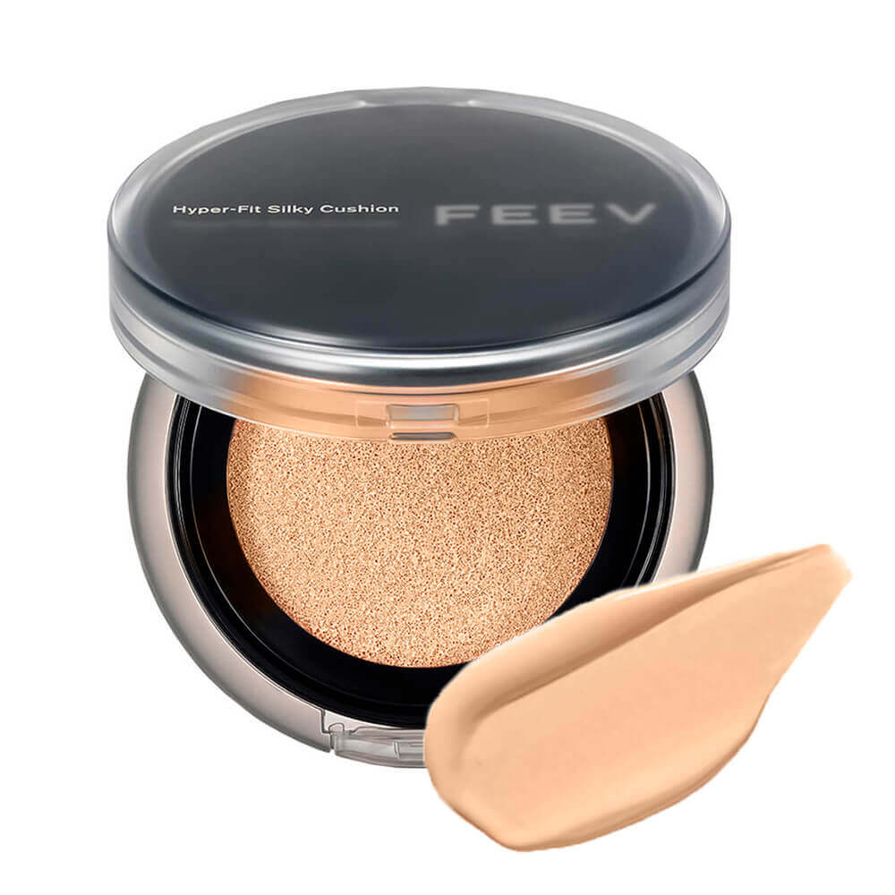 Тональный кушон с полуматовым финишем FEEV Hyper-Fit Silky Cushion SPF40 PA++ 03 Sand Fit