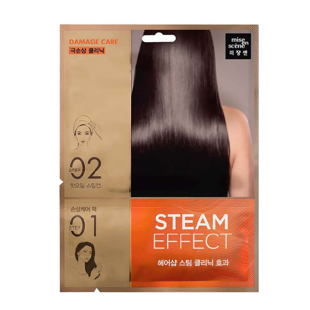 Разогревающая маска-шапочка для волос с маслами Mise En Scene Damage Clinic Repair Mask Pack