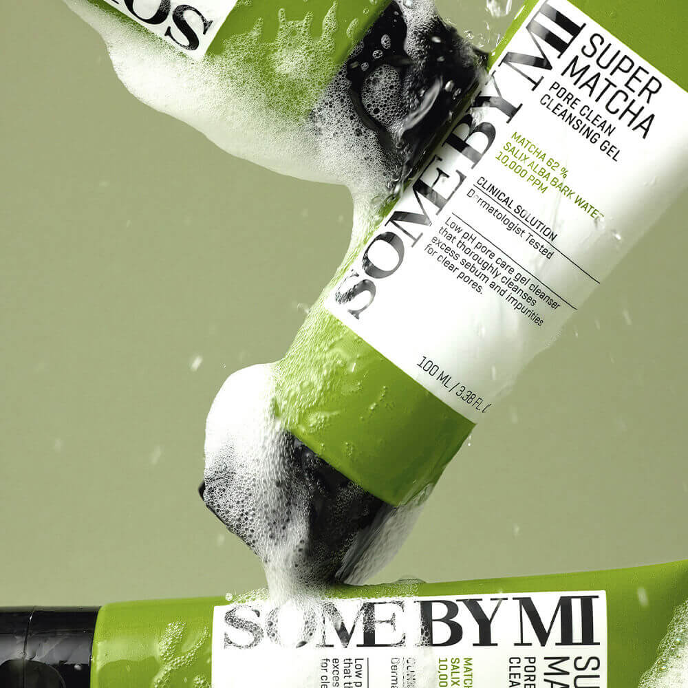 Гель для умывания с чаем матча Some By Mi Super Matcha Pore Clean Cleansing Gel 