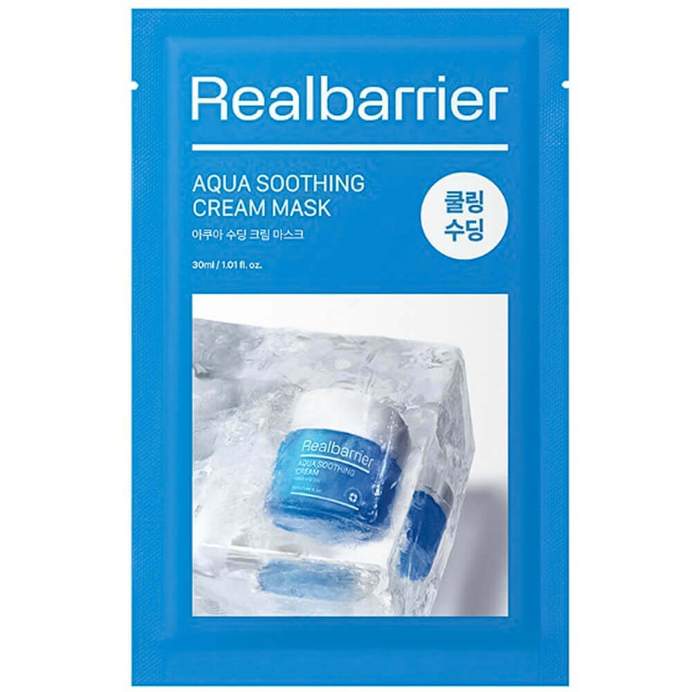 

Охлаждающая тканевая маска с успокаивающим действием Real Barrier Aqua Soothing Cream Mask