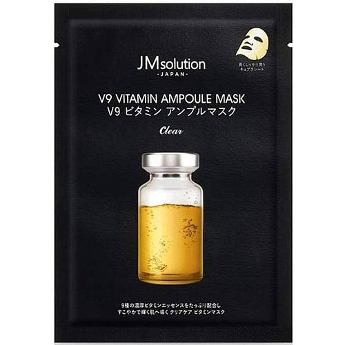 Ампульная витаминная маска для яркости тона JMsolution V9 Vitamin Ampoule Mask Clear