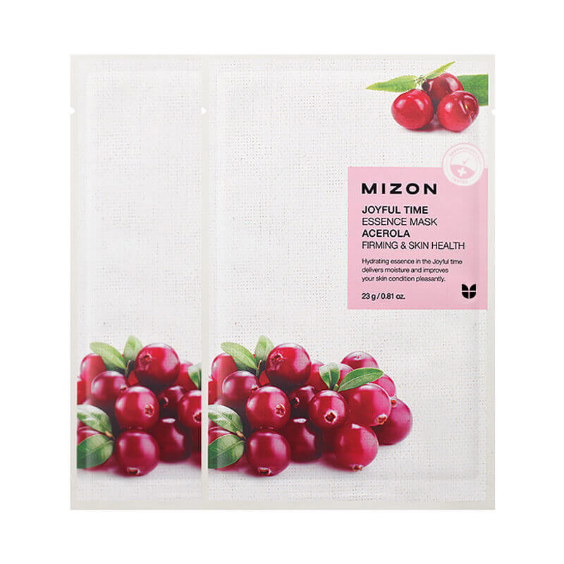 Увлажняющие тканевые маски для лица Mizon Joyful Time Essence Mask - Acerola - Ацерола