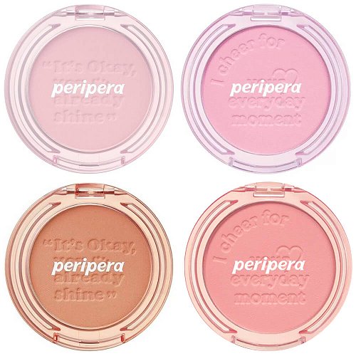 Шелковистые компактные румяна Peripera Pure Blushed Sunshine Cheek