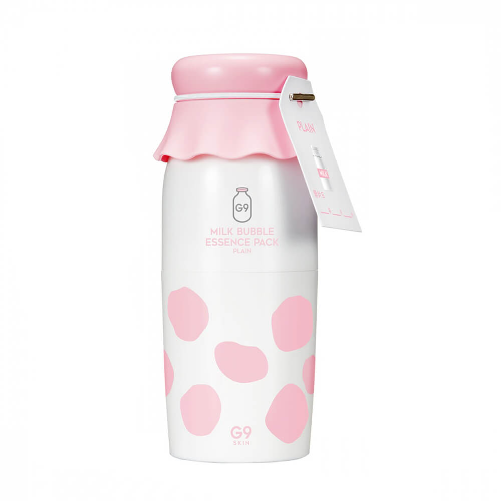 Кислородная эссенция с молочными протеинами G9Skin Milk Bubble Essence Pack Plain