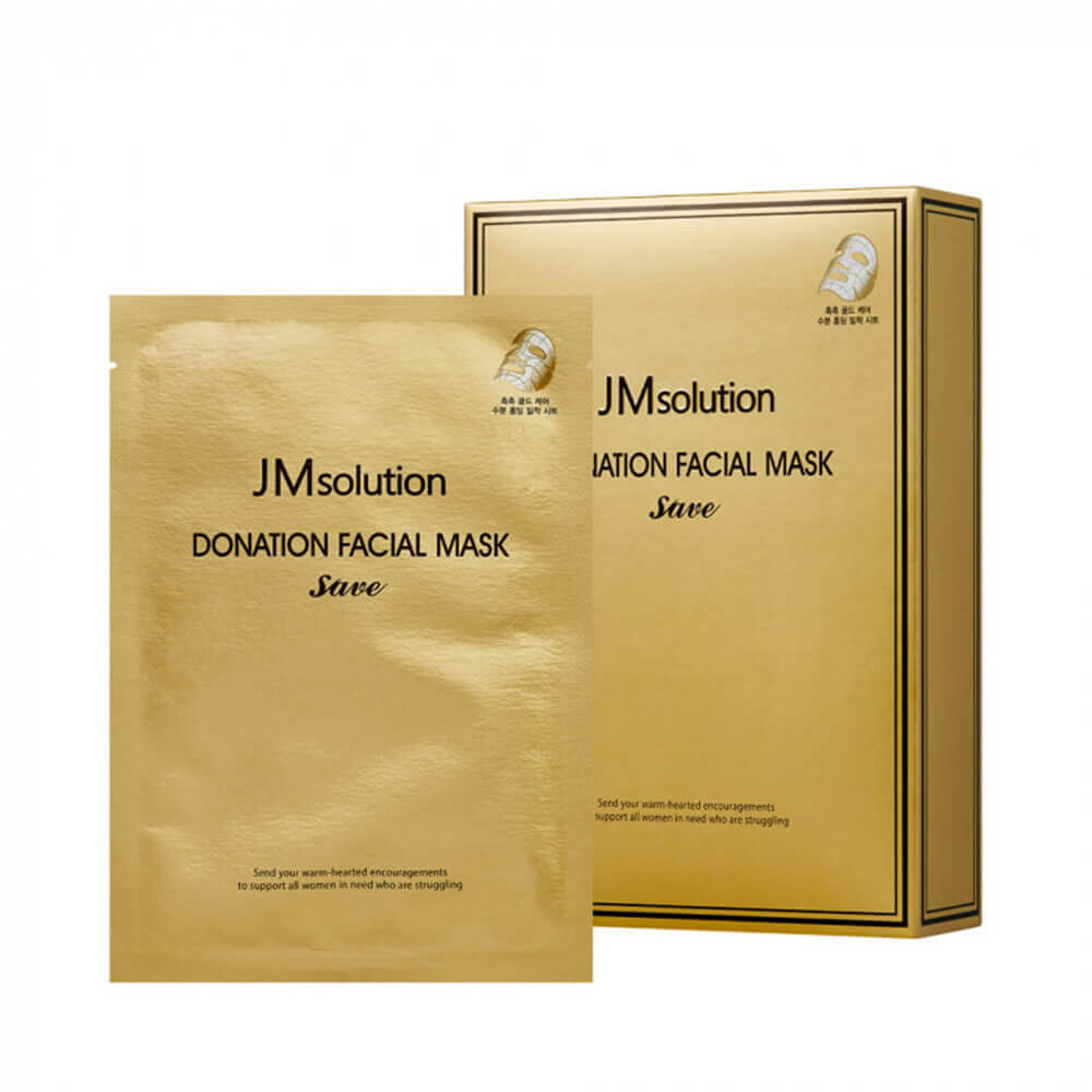 КОРОБКА Укрепляющая тканевая маска с пептидами JMsolution Donation Facial Mask Save
