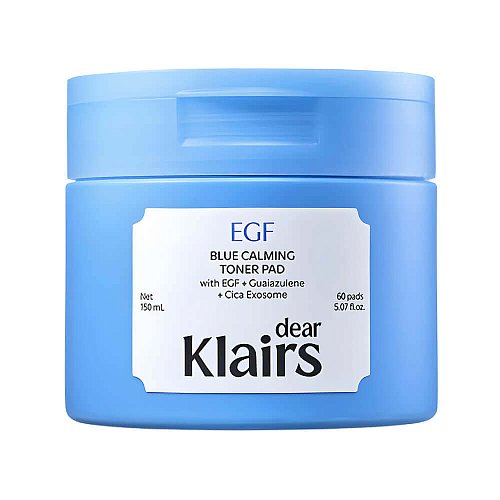 Успокаивающие пэды Dear, Klairs EGF Blue Calming Toner Pad