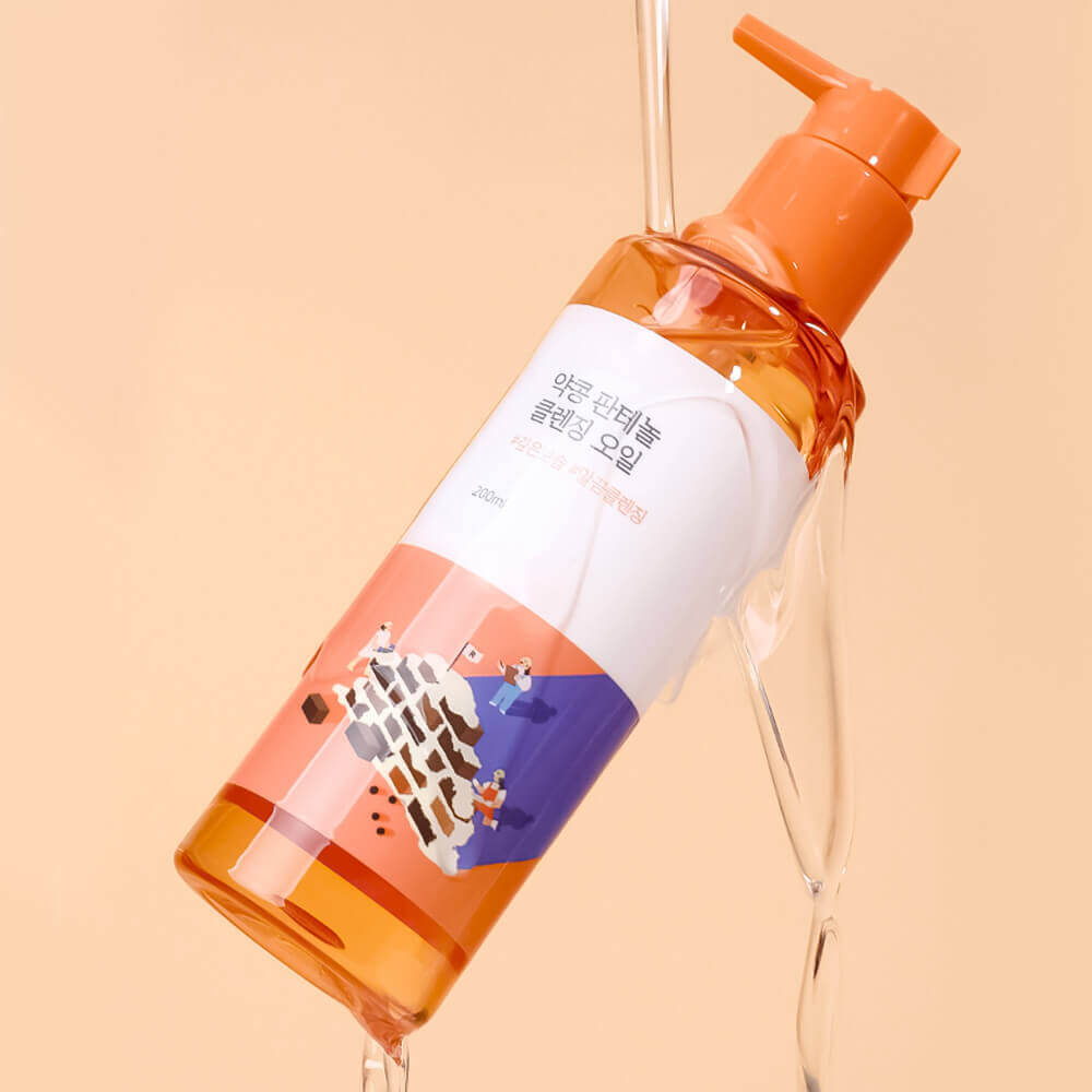 Гидрофильное масло с чёрной соей и пантенолом Round Lab Soybean Panthenol Cleansing Oil