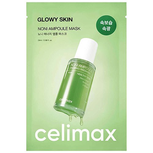 Увлажняющая маска с экстрактом нони Celimax Glowy Skin Noni Ampoule Mask