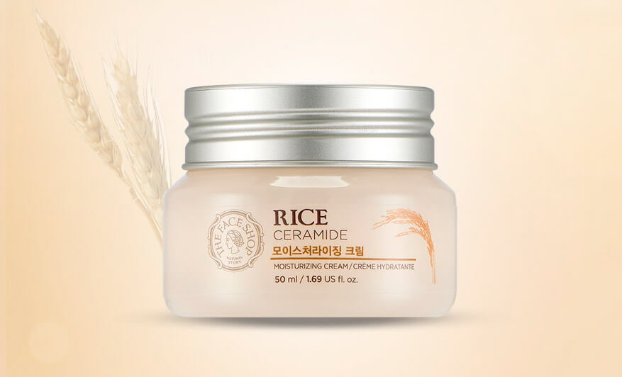 Увлажняющий рисовый крем для лица с керамидами The Face Shop Rice Ceramide Moisturizing Cream