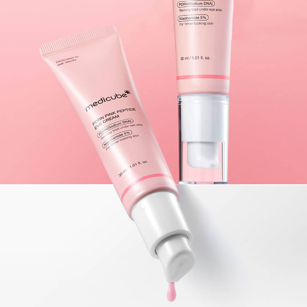 Осветляющий крем для век с ПДРН и пептидами medicube PDRN Pink Peptide Eye Cream