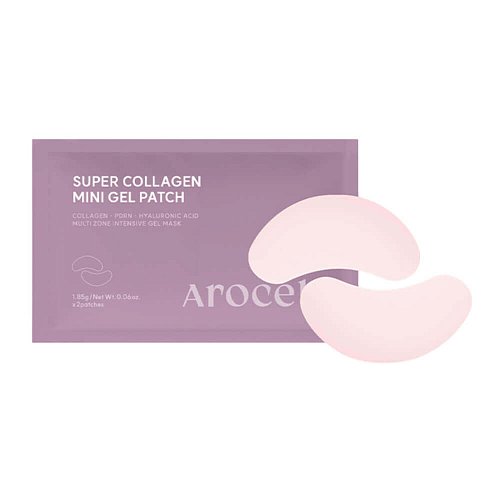 Увлажняющие гидрогелевые патчи для век с ПДРН Arocell Super Collagen Mini Gel Patch