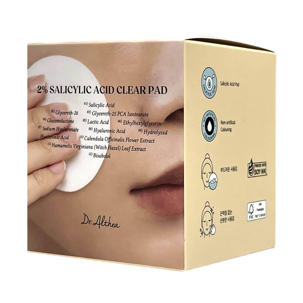 Пэды для проблемной кожи с 2% BHA Dr. Althea 2% Salicylic Acid Clear Pad