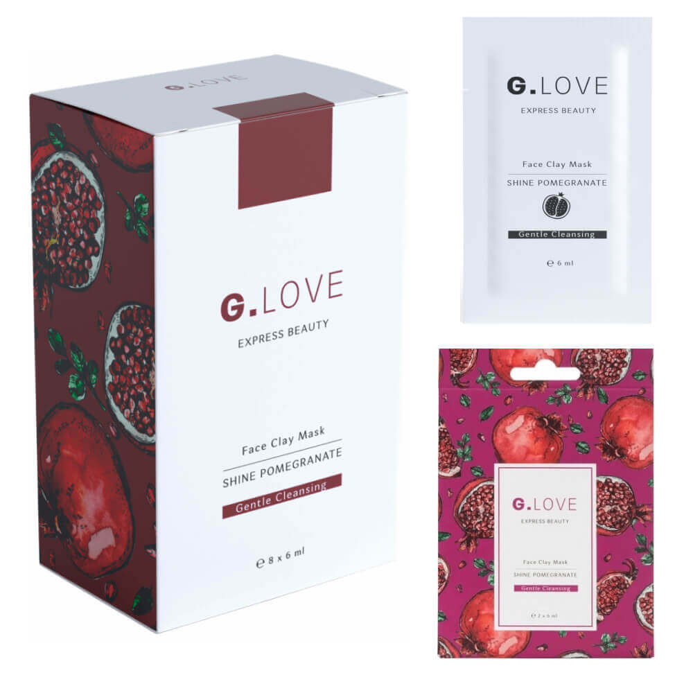 Глиняная энзимная маска для сужения пор G.Love Face Clay Mask Shine Pomegranate