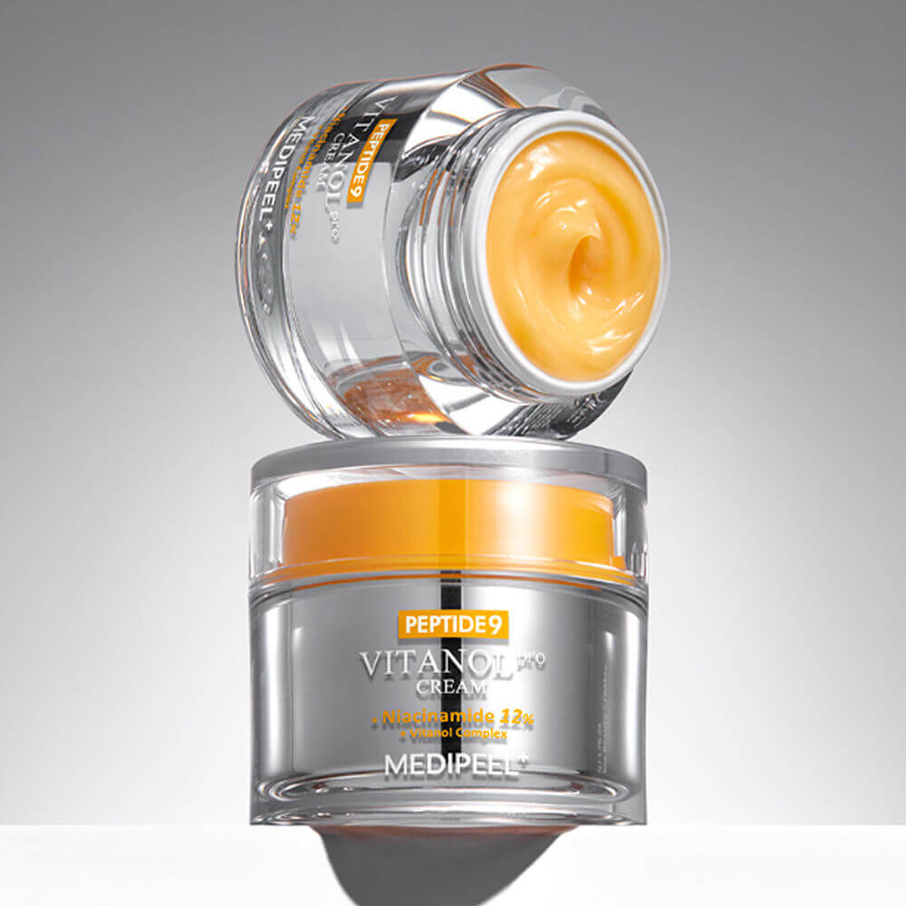 Лифтинг-крем с пептидами и 12% ниацинамида для ровного тона MEDIPEEL Peptide 9 Vitanol PRO Cream
