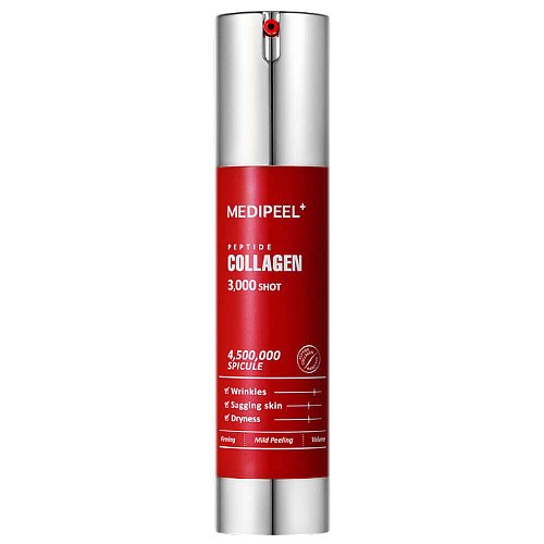 Деликатная обновляющая сыворотка с микроиглами MEDIPEEL Red Lacto Collagen Peptide 3000 Shot Serum