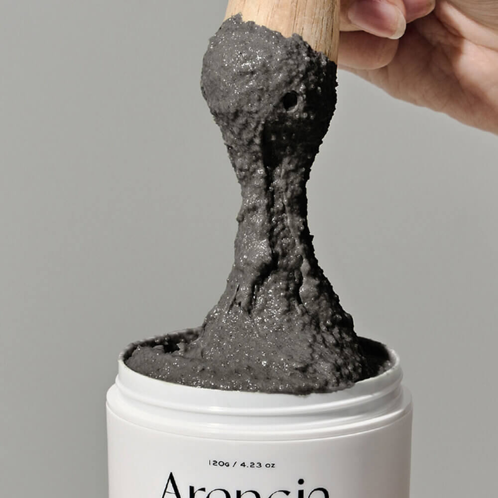 Очищающее средство с чёрным чаем и юдзу Arencia Black Tea Rice Mochi Cleanser