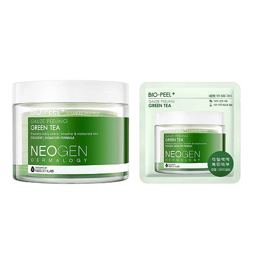 Успокаивающие пилинг-пэды с зеленым чаем Neogen Dermalogy Bio-Peel Gauze Peeling Green Tea