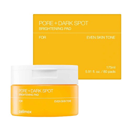 Тонер-пэды для выравнивания тона и рельефа кожи Celimax Pore+Dark Spot Brightening Pad