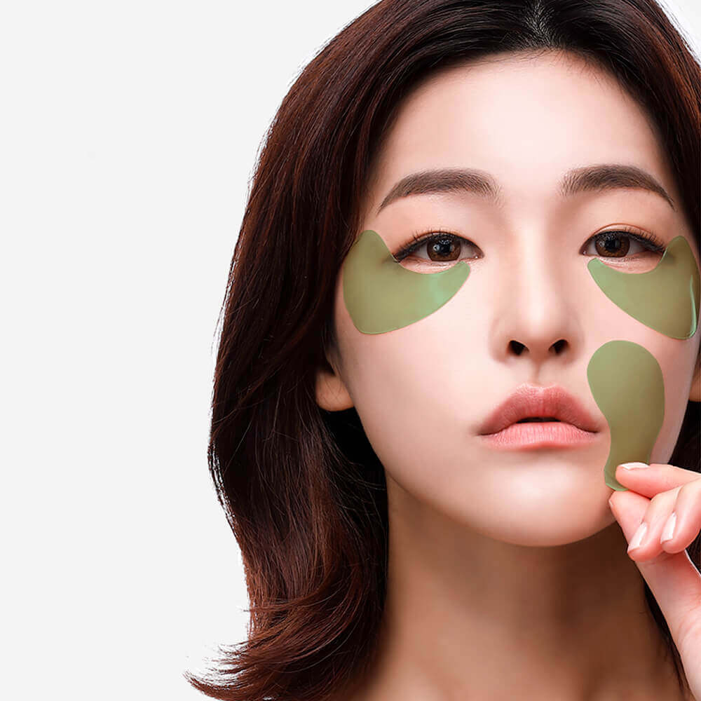 Противоотёчные гидрогелевые патчи с артишоком Petitfee Artichoke Soothing Hydrogel Eye Mask