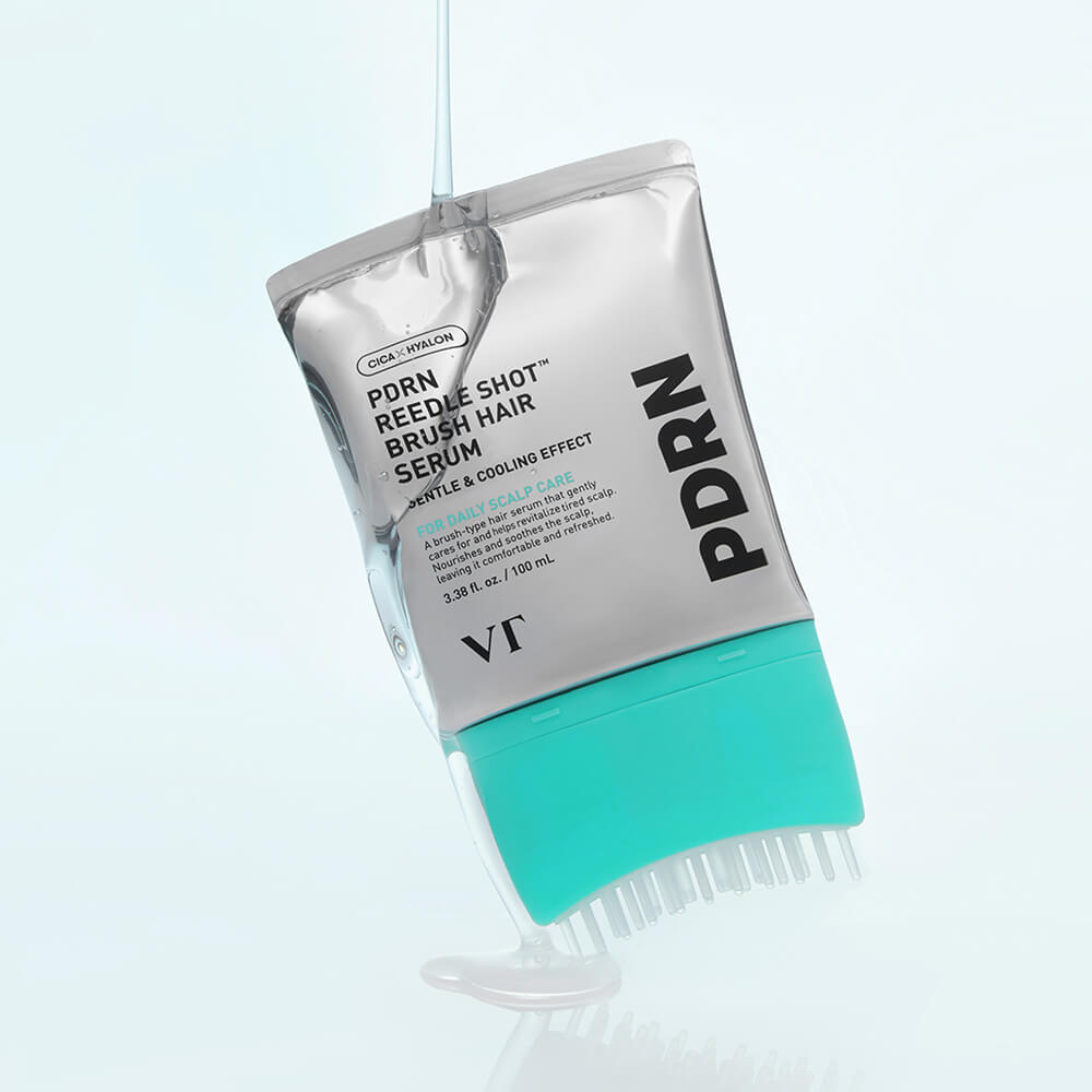 Массажная сыворотка с ПДРН для кожи головы VT Cosmetics PDRN Reedle Shot Brush Hair Serum