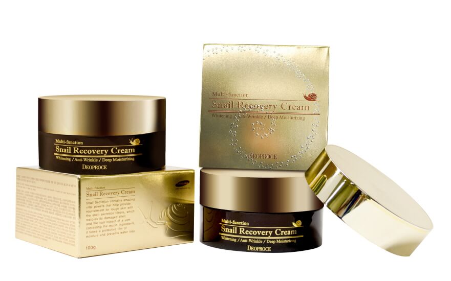 Регенерирующий крем с муцином улитки Deoproce Snail Recovery Cream