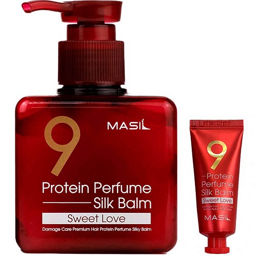 Несмываемый протеиновый бальзам для волос Masil 9 Protein Perfume Silk Balm Sweet Love