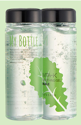 Увлажняющие вита-гели для лица и тела It's Skin My Bottle Vita Soothing Gel - Витамин К (зеленый)