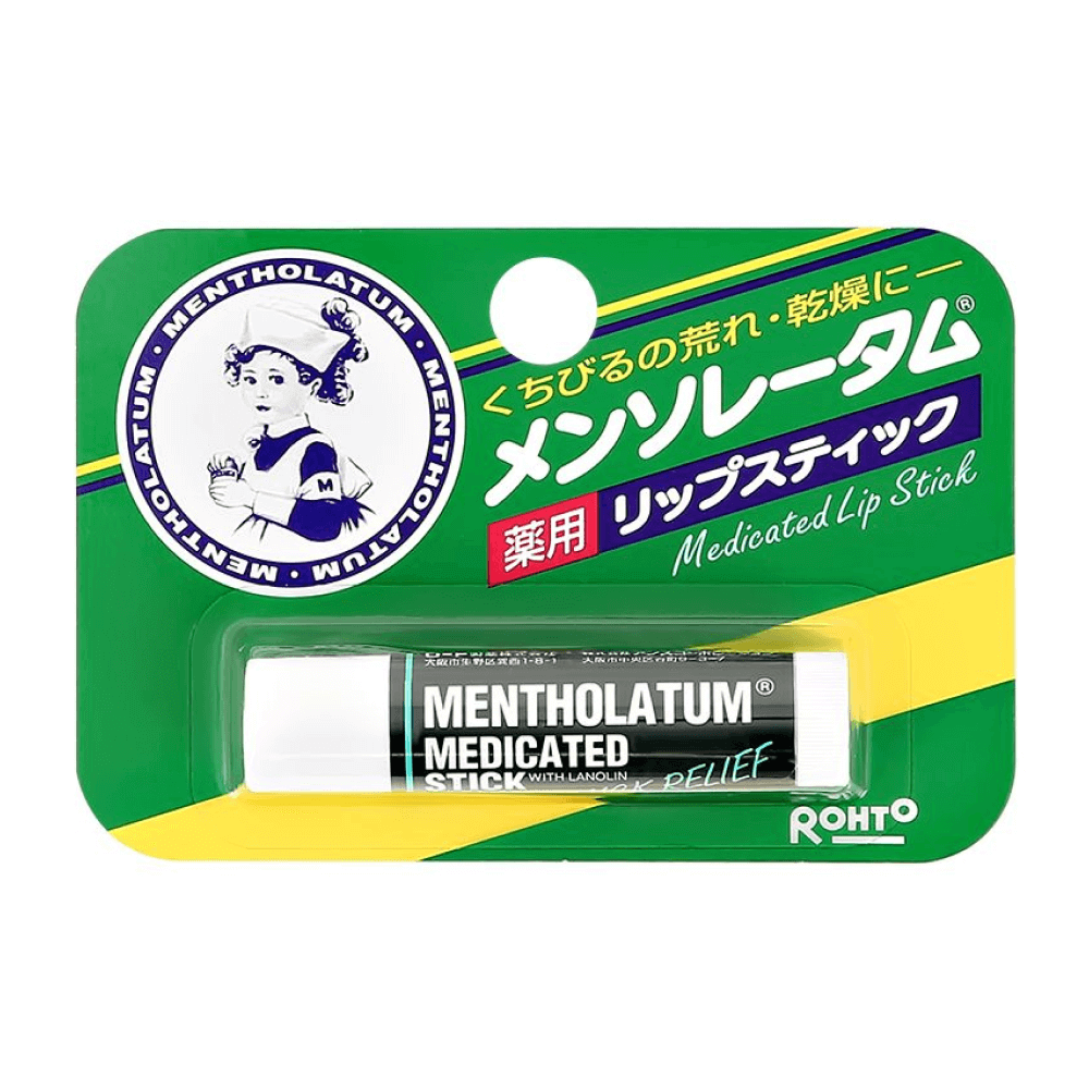 Восстанавливающие бальзамы для губ в стике Mentholatum Medicated Lip Stick - с ментолом