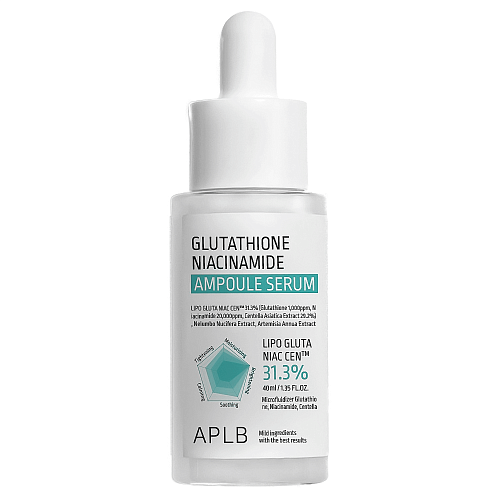 Осветляющая ампульная сыворотка с глутатионом и ниацинамидом APLB Glutathione Niacinamide Ampoule Serum