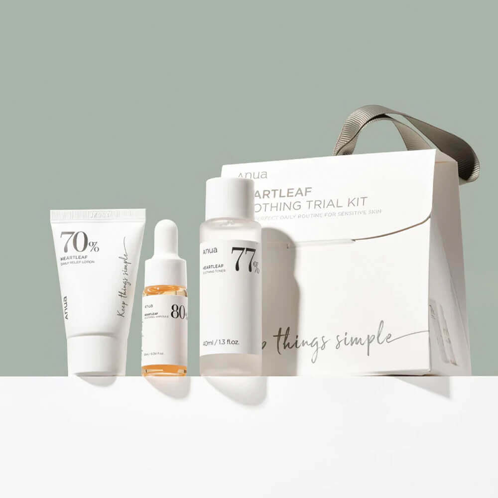 Набор бестселлеров для базового ухода за кожей Anua Heartleaf Soothing Trial Kit