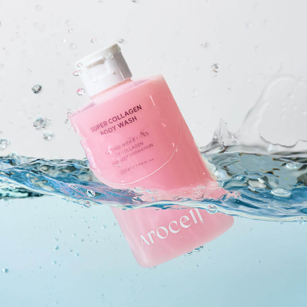 Увлажняющий гель для душа с коллагеном и ПДРН Arocell Super Collagen Body Wash
