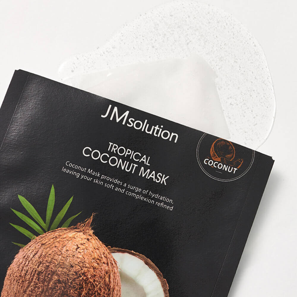 Увлажняющая тканевая маска с кокосом JMsolution Tropical Coconut Mask