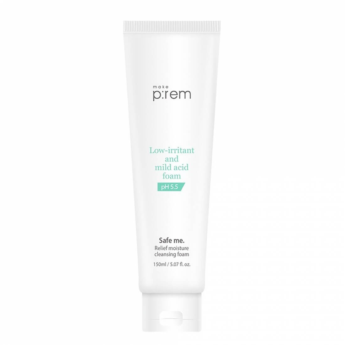 Мягкая пенка для ежедневного умывания MAKE P:REM  Low-irritant & Mild Acid Cleansing Foam